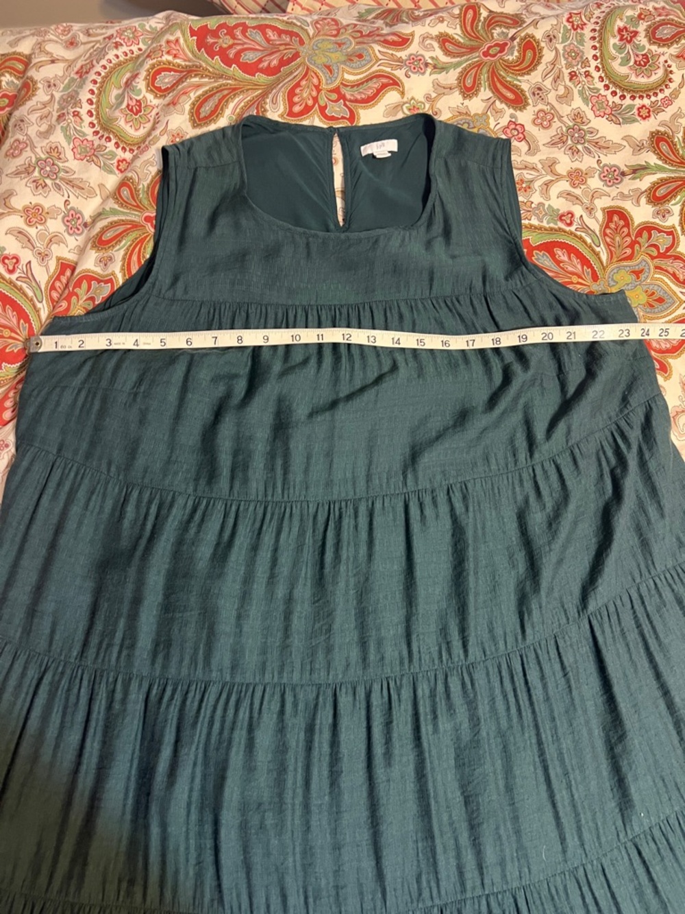 J. JILL Sleeveless Maxi Dress Jade Green - Picture 8 of 9